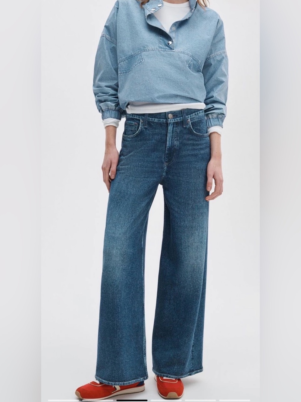 Rag & Bone Miramar Sofie Ankle-Length Terry Pants Venice Wash Size 29